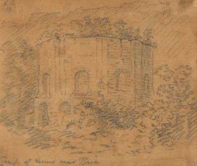 Tempel van Venus bij Baia door John Robert Cozens